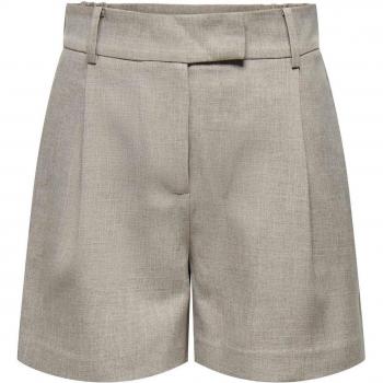 Shorts cortos Only Linda de pinzas color marrón para mujer