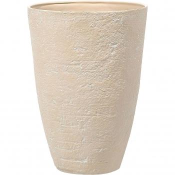Maceta de exterior e interior Camia en mezcla de piedra beige arena 51 cm H71