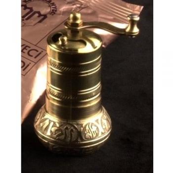 Molino de especias de latón hecho a mano grabado molino de café turco nuevo Kahve Degirmen