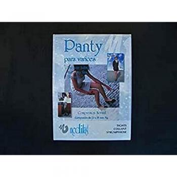 MEDIALAST Negro Pantimedias, Panty Comp.Normal XL para Mujer