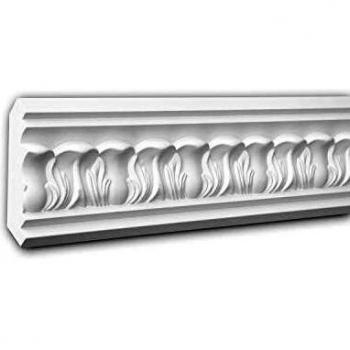 Cornisa Decorativa Profhome 150195 Estilo Neoclásico Blanca 2 m