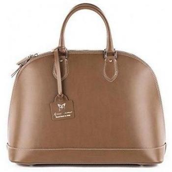 Bolso, Fernanda beige, piel genuina, Tamaño en cm: 38 l x 29 h x 16 p
