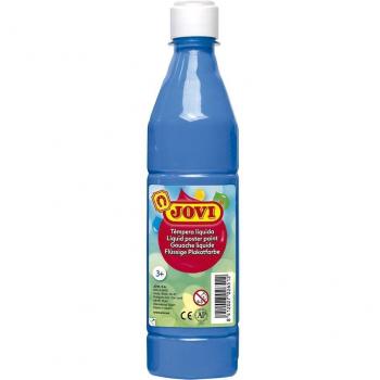 Jovi- Témpera líquida, Color azul cyan, 500 ml