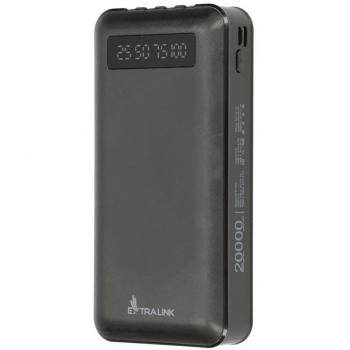 Powerbank Extralink 20000mAh Polímero de Litio USB-C Negra