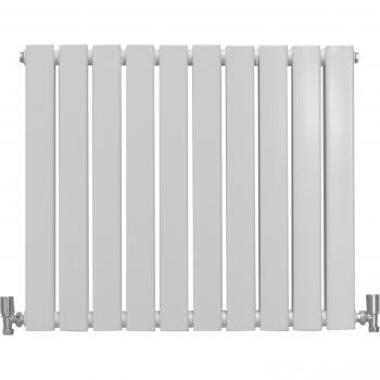 Radiador Plano de Diseñador Blanco Brillante 600mm x 910mm - Calefacción Central Horizontal/Vertical con Garantía de 15 Años y Kit de Reparación Gratis