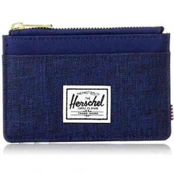 Herschel Oscar RFID - Tarjetero para Hombre Sombra de Cruz, Medieval, Color Azul Talla única