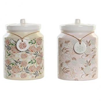 Bote DKD Home Decor Aluminio Dolomita Tradicional (2 Unidades)