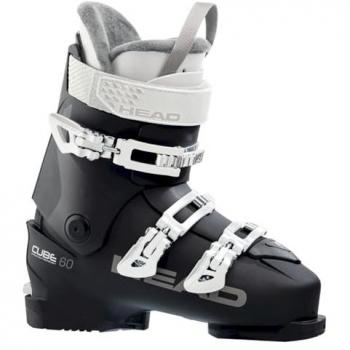 Botas de Esquí Alpino para Mujer Head Cube3 60, Talla 40.5, Color Negro-Blanco