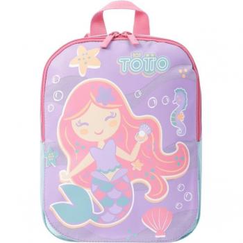 Mochila Totto Rangy infantil estampado sirenita de color morado