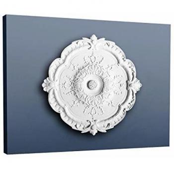 Roseta mediana de estuco Orac R31, 38,5 cm, estilo clásico y robusta