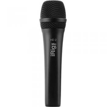 IK Multimedia iRIG Mic HD 2 - High-Resolution Microphone for iOS and Mac, High Quality Sound, Professional Recording, Compatible with iPhone, iPad, Mac and PC