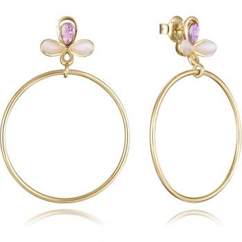 Pendientes Viceroy Trend de Plata con Baño de Rodio y Circonitas