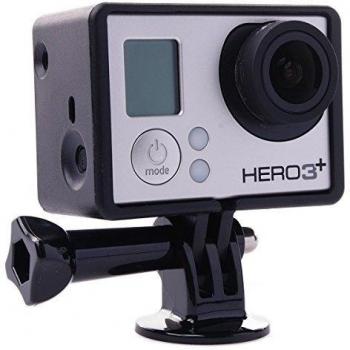 MadridGadgetStore® Marco The Frame de Plástico Lateral Montaje Ligero Ultracompacto Con Adaptador de Trípode PARA GOPRO HD Hero4 Hero3+ Hero3 Hero 4 3+ 3 Camara Acción Deportiva Deportes al Aire Libre Coche Moto Velocidad