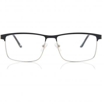 Cuadrado Montuta completa Metálico Negros Armazones para Hombre - Gafas Anti-Azules - SmartBuy Collection
