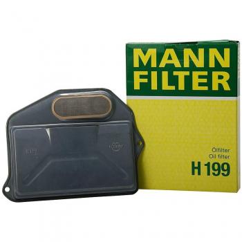 Original MANN-FILTER Filtro de aceite H 199 - Filtro de transmisión – Para automóviles