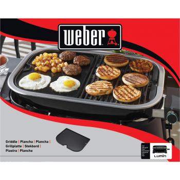 Weber Lumin 2000 Cast Iron/Porcelain Griddle 18.3 in. L X 13 in. W 1 pk