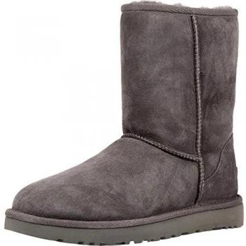 UGG Women's Classic Short II Grey Ankle-High Suede Boot - 7M