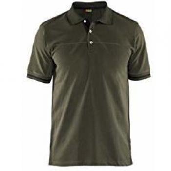 Blaklader Two-Tone Olive Green/Black Polo Shirt XXXL