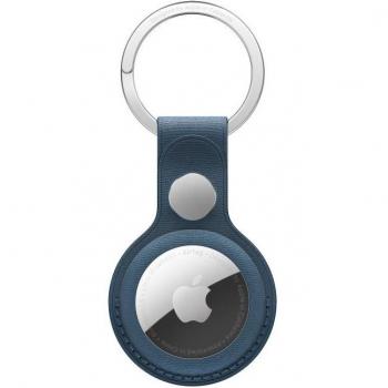 Apple AirTag Leather Key Ring - Pacific Blue