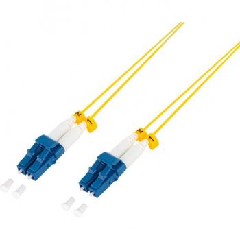 Cable de conexión de fibra óptica LogiLink 2x LC dúplex OS2 delgado 5,0 m