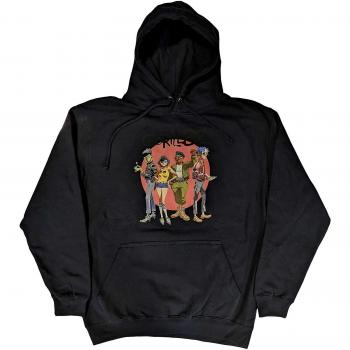 Gorillaz Unisex Circle Rise Hoodie - Blue Large