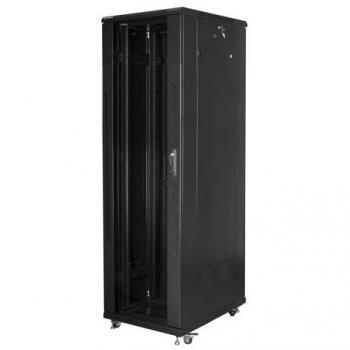 Armario Rack 42U Independiente Negro 19 Lanberg 600x1000 Flat Pack