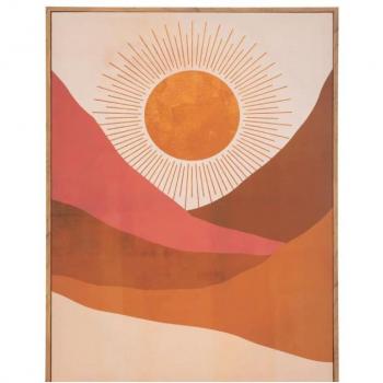 Lienzo Impreso Enmarcado Soleil 58x78cm - Decoración de Paredes