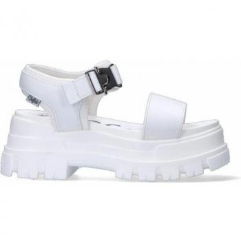 Buffalo Jojo Women's White Wedge Sandals