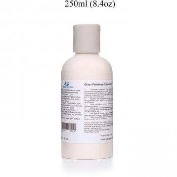 Glass Polish Compuesto de Pulido de Cristal de 250 ml, Vidrio Pulido Solución, óxido de Cerio Suspended Gel – Grado Fino