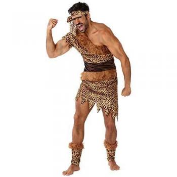 Disfraz Adulto Hombre Cavernícola Neandertal para Carnaval, Fiesta y Teatro