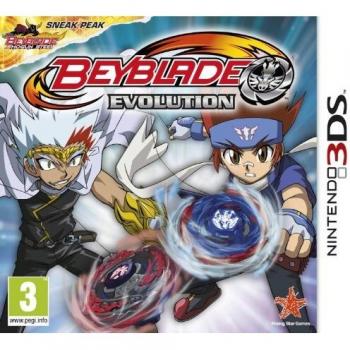 Beyblade Evolution - Juego para Nintendo 3DS, incluye gráficos en 3D, modos de juego multijugador, personalización de beyblades, y compatibilidad con la función StreetPass