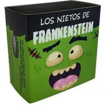 Troquel Games - Los Nietos de Frankenstein, Juego Familiar de Estrategia, Monta tu Monstruo con Dados y Fichas, de 2 a 6 Jugadores a Partir de 6 años - 8 x 8 x 4,5 cm