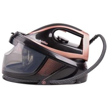 Centro de Planchado Cofan 3100 W, 8 Bares, Depósito Extraíble de Agua 1,5 L, Vapor Continuo 120 g/min, Suela de Cerámica, Autolimpieza y Apag