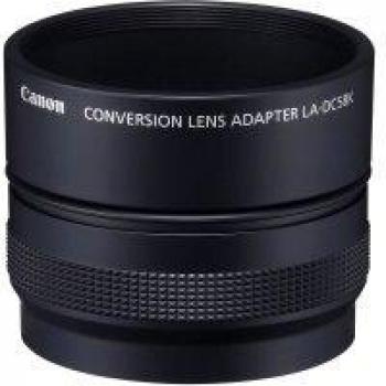 Canon DC58K - Adaptador para objetivos de cámaras Canon PowerShot G10/G11/G12, negro