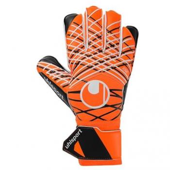 Guantes de Portero Uhlsport Soft Resist+ Naranja para Césped Artificial y Campos Duros