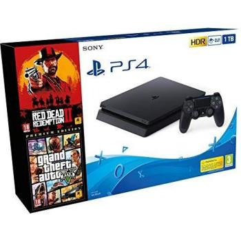 Ardistel - Bundle PS4 New F 1TB + Red Dead Redemption II + Grand Theft Auto V
