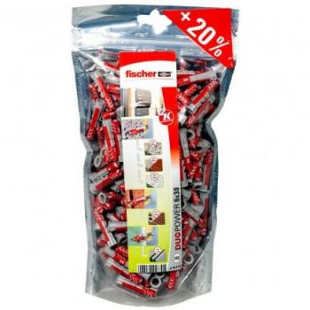 Tacos Multimaterial Fischer DuoPower 6 - 30 mm x 6 mm - Pack de 240 unidades