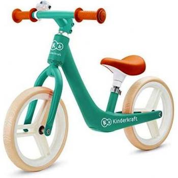 Kinderkraft Bicicleta sin Pedales FLY PLUS, Ligera, Asiento ajustable, Retro, Verde