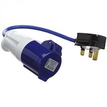 Convertidor de Enchufe 13A a Toma 16A - Adaptador Fly Lead 16A-13A