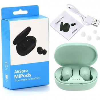 Auriculares TWS A6S Inalámbricos Bluetooth Mini con Caja de Carga y Cancelación de Ruido para Teléfonos Inteligentes
