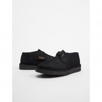 Clarks Originals Black Suede Leather Desert Trek Sneakers for Men