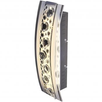 Lámpara de Pared LED Integrada Naeve, Cromo, 3100K, 35cm