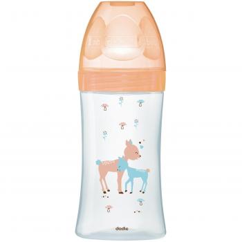 Biberón Dodie Sensation+ Anticolique en Vidrio Beige Biche 270ml 0-6 meses