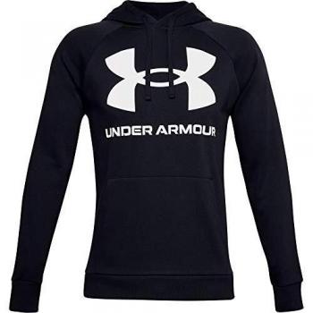 Under Armour Rival Big Logo Hoodie Men, Black, Size S