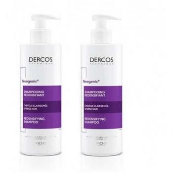Vichy Dercos Neogenic Redensificante Champú Duplo 2 x 400 ml Pack Anticaída