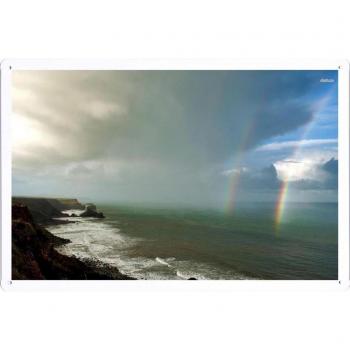 Metal cartel Cartel de chapa Hojalata sesión Beach Seaside Tin Sign #22846 Rainbow Near The Coast Retro Vintage Pared Decoración by hamgaacaan