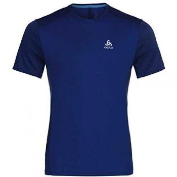 Odlo Bl Top Crew Neck S/S Nikko Active Camiseta, Hombre, Energy Blue/Diving Navy, M