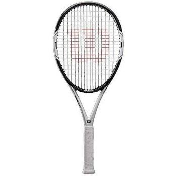 Wilson Raqueta de Tenis, Federer Pro 105, Unisex, Principiantes y Jugadores intermedios, Negro/Blanco, Tamaño de empuñadura L3