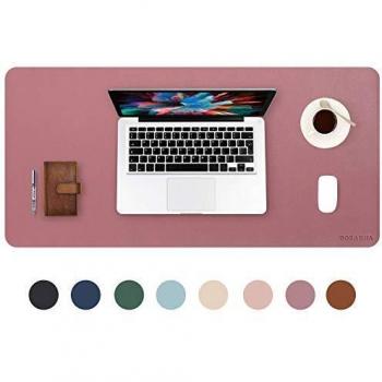 DOBAOJIA Alfombrilla de Ratón Extendida Mousepad XL, Vade Escritorio Tapete de Escritura Estera Oficina Almohadilla Escritorio, Cuero PU Impermeable + Gamuza Antideslizante