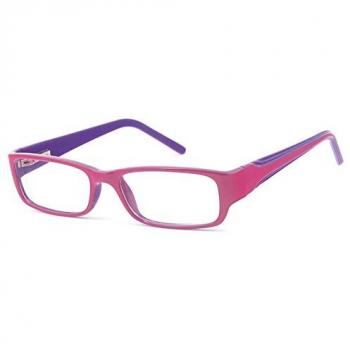 Rectangle Montura Completa Plástico Purple Gafas Recetadas para Hombre - SmartBuy Collection